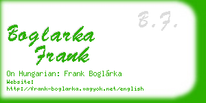 boglarka frank business card